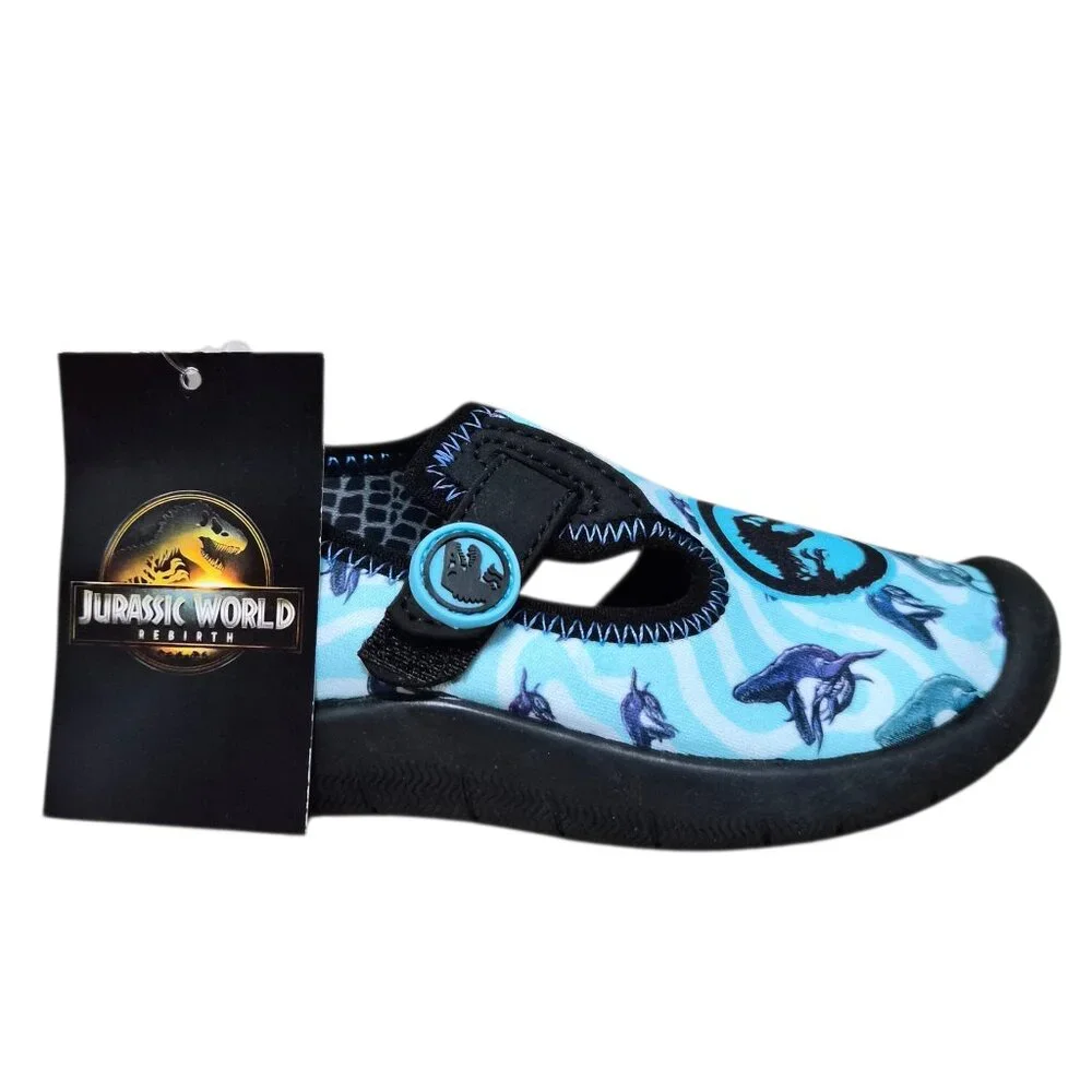 Jurassic World Little Kids Water Shoes Size 5/6, 13/1 Rubber Sole Stretch